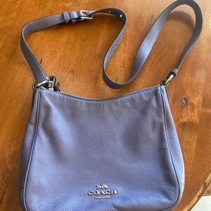 Coach Lavender Leather Shoulder Bag